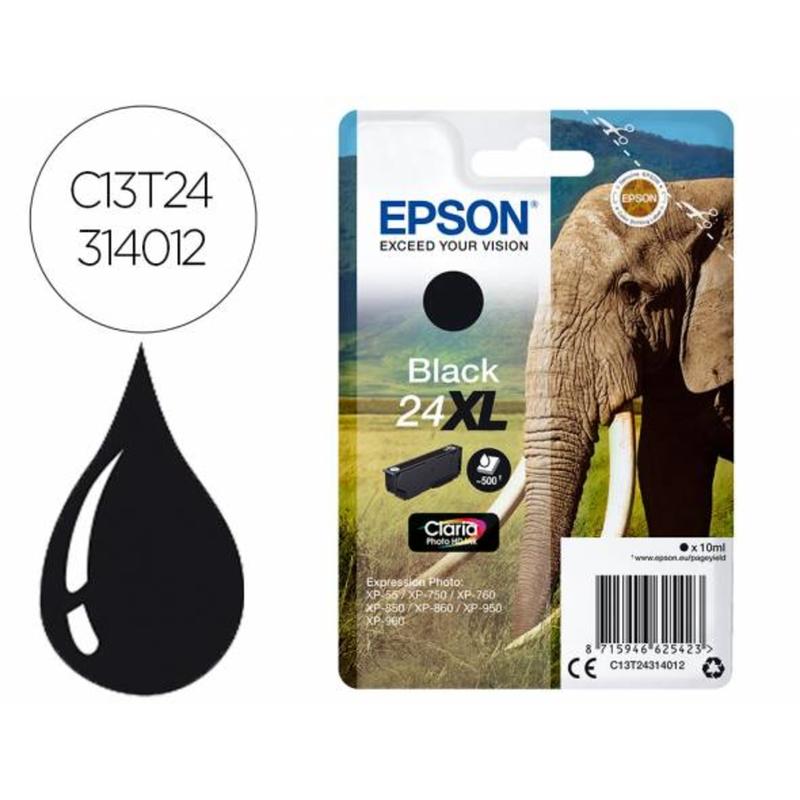 Ink-jet epson claria photo hd ink negro 24xl expression photo xp-760/950