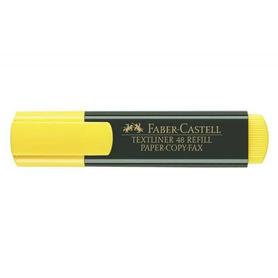 Rotulador faber castell fluorescente textliner 48-07 amarillo blister de 1 unidad
