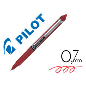 Rotulador pilot punta aguja v-7 retractil rojo 0.7 mm