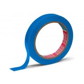 Cinta adhesiva tesa film para cerrar bolsas 66 mt x 9 mm color azul