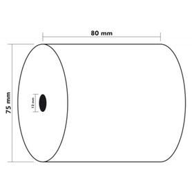Rollo sumadora exacompta termico 80 mm x 80 mm 44 g/m2