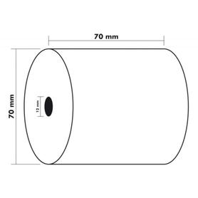 Rollo sumadora exacompta electro offset 70 mm x 70 mm 60 g/m2