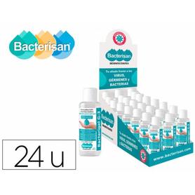 Gel hidroalcoholico antiseptico bacterigel g3 para manos limpia y desinfectasin aclarado bote expositor 24