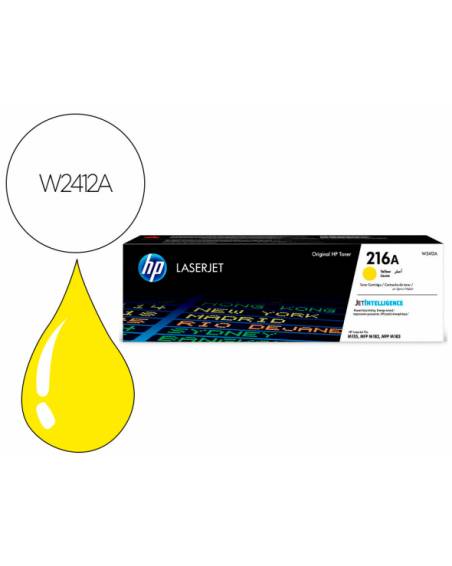 Toner hp 216a laserjet pro m155 / mfp m182n /mfp m183fw amarillo 850 paginas