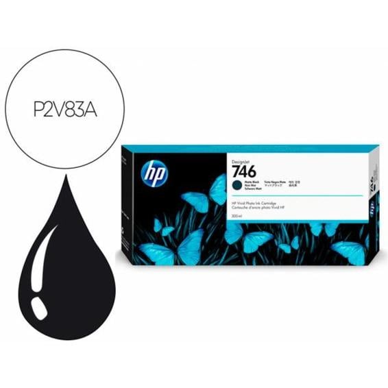 Ink-jet hp n 746 300-ml matte negro /dnj z6/1000 paginas