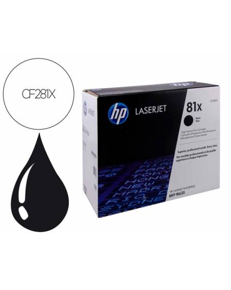 Toner hp cf281x negro /15.000 paginas/m605 m606 m630