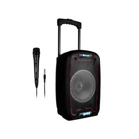 Altavoz ngs bluetooth wild samba portatil 30w con microfono con cable bateria y luces led micro usb usb aux
