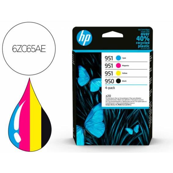 Toner hp 950bk/951- 6zc65ae multipack negro/ cian / magenta / amarillo