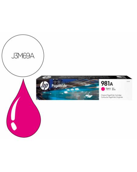 Ink-jet hp 981a pagewide enterprise serie 556 / e55650 magenta 6000 paginas