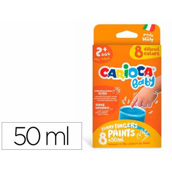 Carioca Baby Funny Fingers Paints 8*50ml