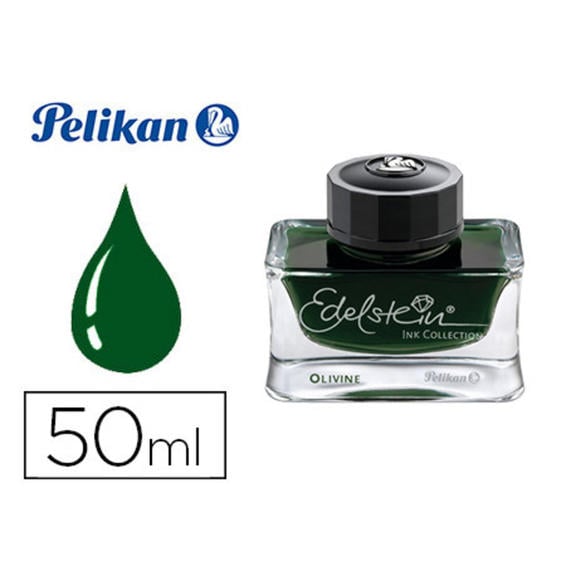 Tinta estilografica pelikan edelstein coleccion 2018 verde oliva frasco de 50 ml