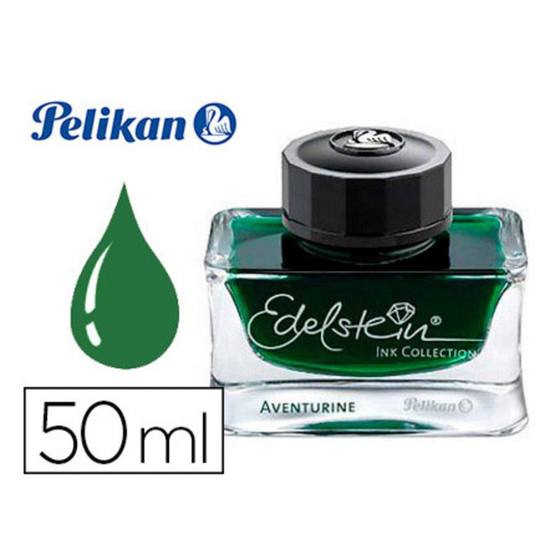 Tinta estilografica pelikan edelstein aventurine frasco 50 ml