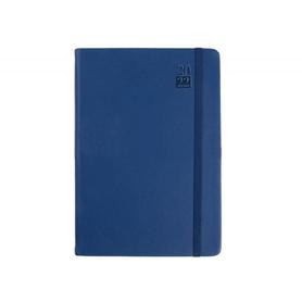 Agenda encuadernada liderpapel esparta 15x21 cm 2022 dia pagina con gomilla color azul papel 70 gr