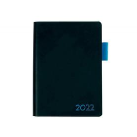 Agenda encuadernada liderpapel sifnos a6 2022 dia pagina papel 70 gr color azul