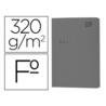 Subcarpeta Gio folio cartulina 320 gr de gramaje color gris