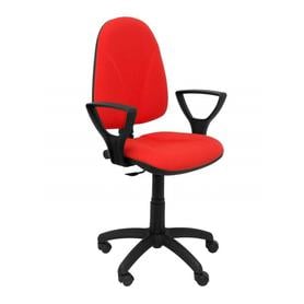 Silla Algarra rojo brazos fijos