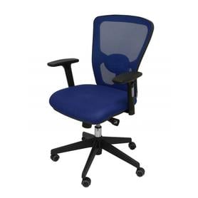 Silla Pozuelo respaldo malla azul asiento 3D azul