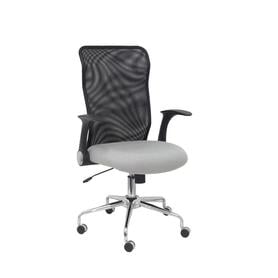 Silla Minaya respaldo malla negro asiento aran gris