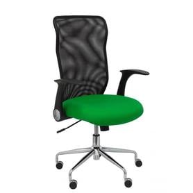 Silla Minaya respaldo malla negro asiento bali verde