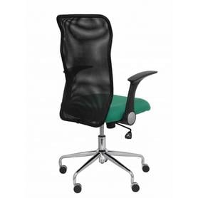 Silla Minaya respaldo malla negro asiento bali verde