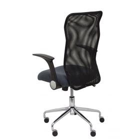 Silla Minaya respaldo malla negro asiento bali gris oscuro