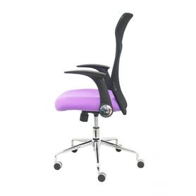 Silla Minaya respaldo malla negro asiento bali lila