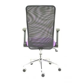 Silla Minaya respaldo malla negro asiento bali lila