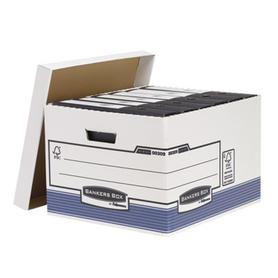 Cajon fellowes carton reciclado para almacenamiento de archivo capacidad 4 cajas de archivo tamaño folio rf8651 rf8651