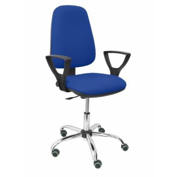 Silla Socovos bali azul brazos fijos