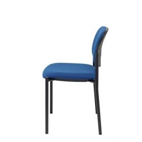 Silla fija Villalgordo bali azul marino chasis negro