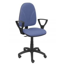 Silla Algarra bali azul claro brazos fijos