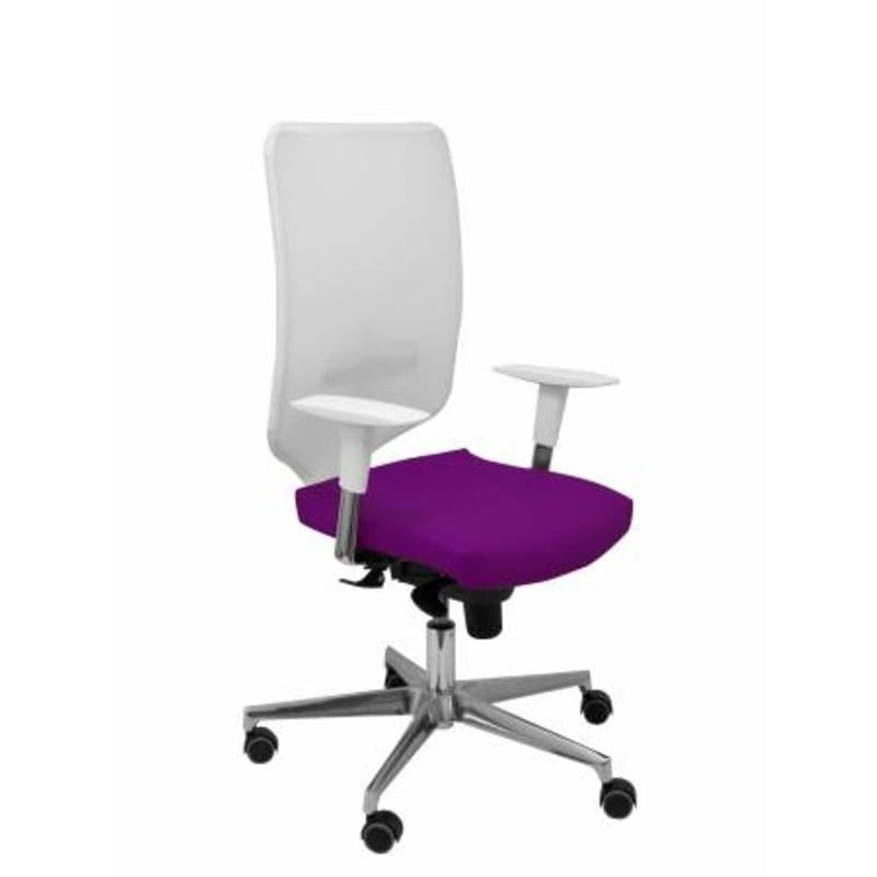 Silla Ossa blanca similpiel morado