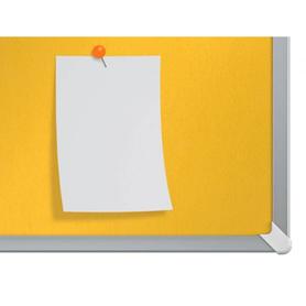 Tablero de anuncios nobo impression pro fieltro amarillo formato panoramico 55/ 1220x690 mm
