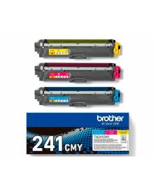 Toner brother tn241cmy hl3140 / 3170 / 3150 / dcp9020 / mfc9140 / 9330 / 9340 cian magenta yellow 1500 paginas