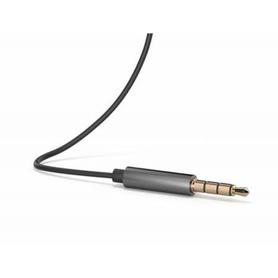 Auricular hp dhe-3111 metal serie con cable y microfono auriculares de silicona jack 3,5 mm color negro