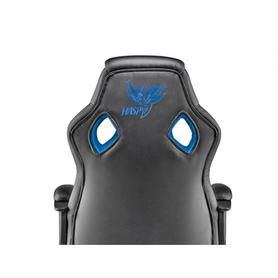 Silla ngs gaming giratoria ergonomica similpiel regulable en altura brazos fijos color azul