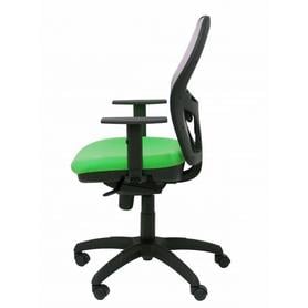 Silla Jorquera malla gris asiento bali verde pistacho