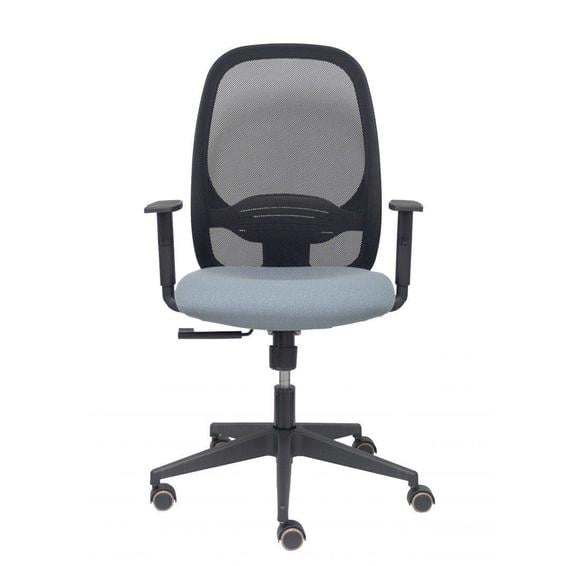 Silla Cilanco negra malla negra asiento bali gris brazo regulable