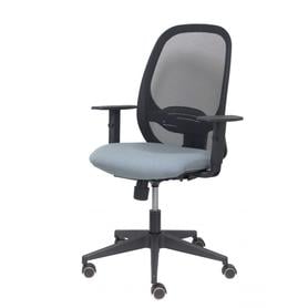 Silla Cilanco negra malla negra asiento bali gris brazo regulable