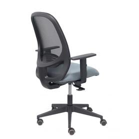 Silla Cilanco negra malla negra asiento bali gris brazo regulable