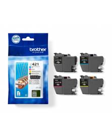 Ink-jet brother lc421val dcp-j1050dw / dcp-j1140dw / mfc-j10 pack 4 colores 200 paginas