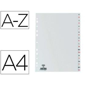 Separador alfabetico elba plastico 120 mc folio 16 taladros a-z gris