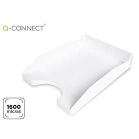 Bandeja sobremesa plastico q-connect blanco opaco 240x70x340 mm