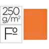 Subcarpeta Gio folio cartulina 250 gr de gramaje color naranja