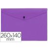 Carpeta liderpapel dossier broche polipropileno tamaño sobre americano 260x140mm violeta - DS57